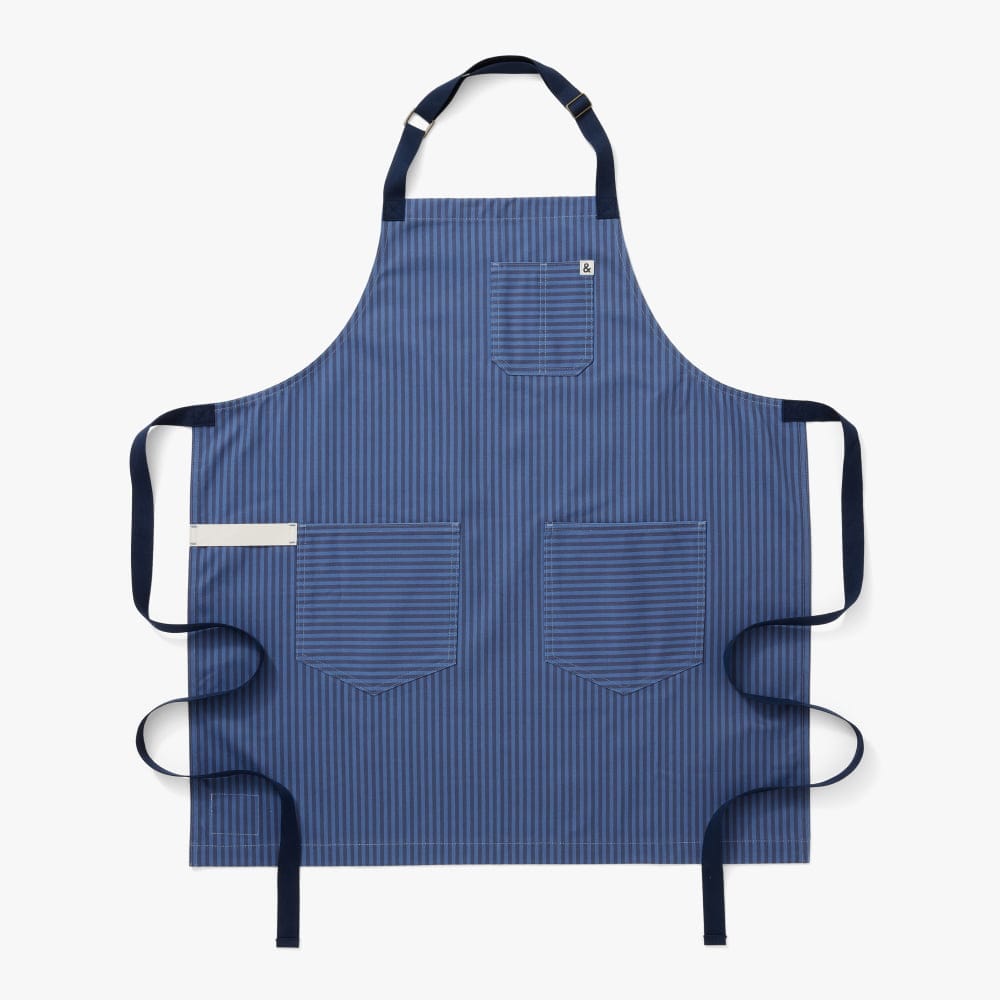 Hedley & Bennett The Essential Apron - Capri Blue Stripe