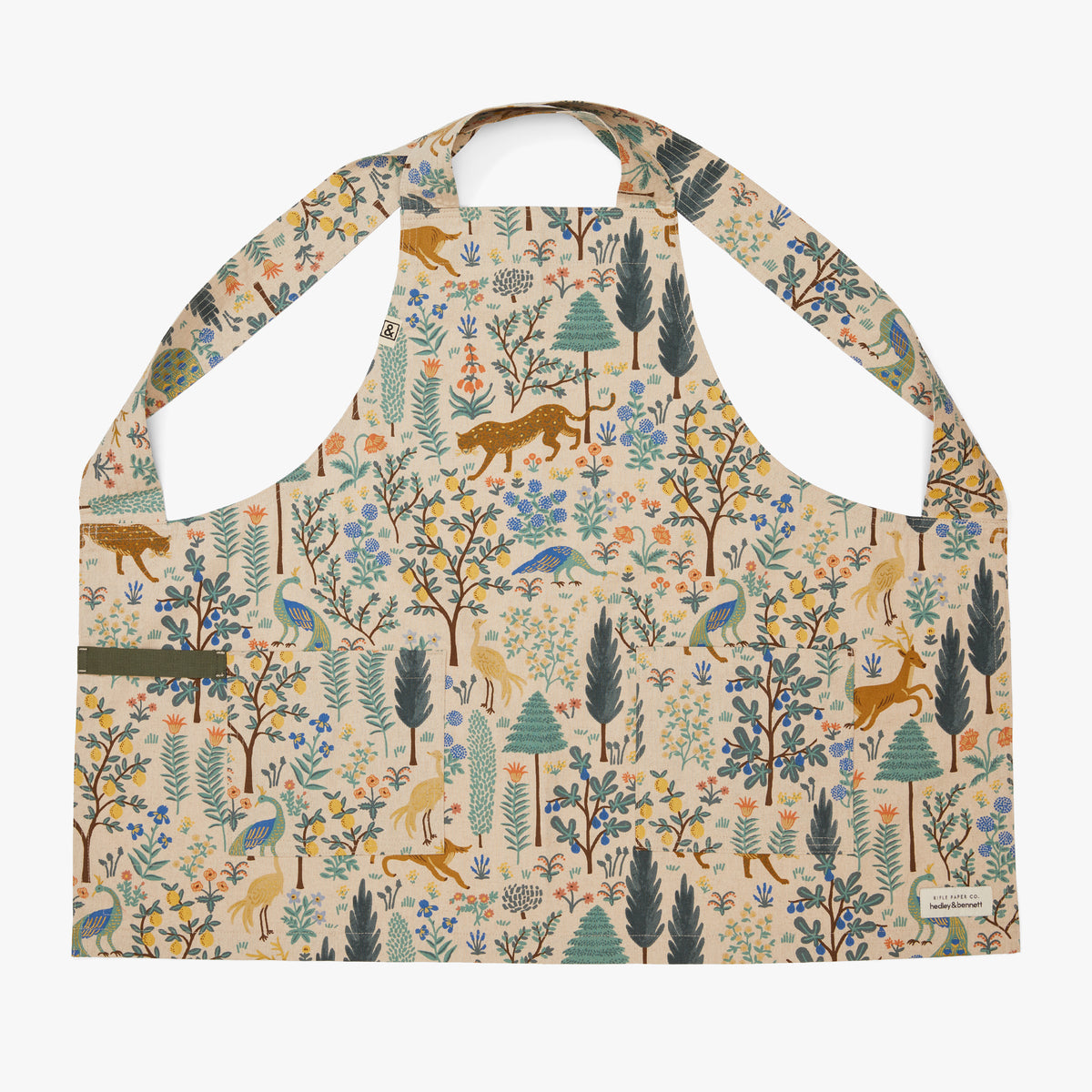 Hedley & Bennett The Smock Apron - Rifle Paper Co - Menagerie Natural