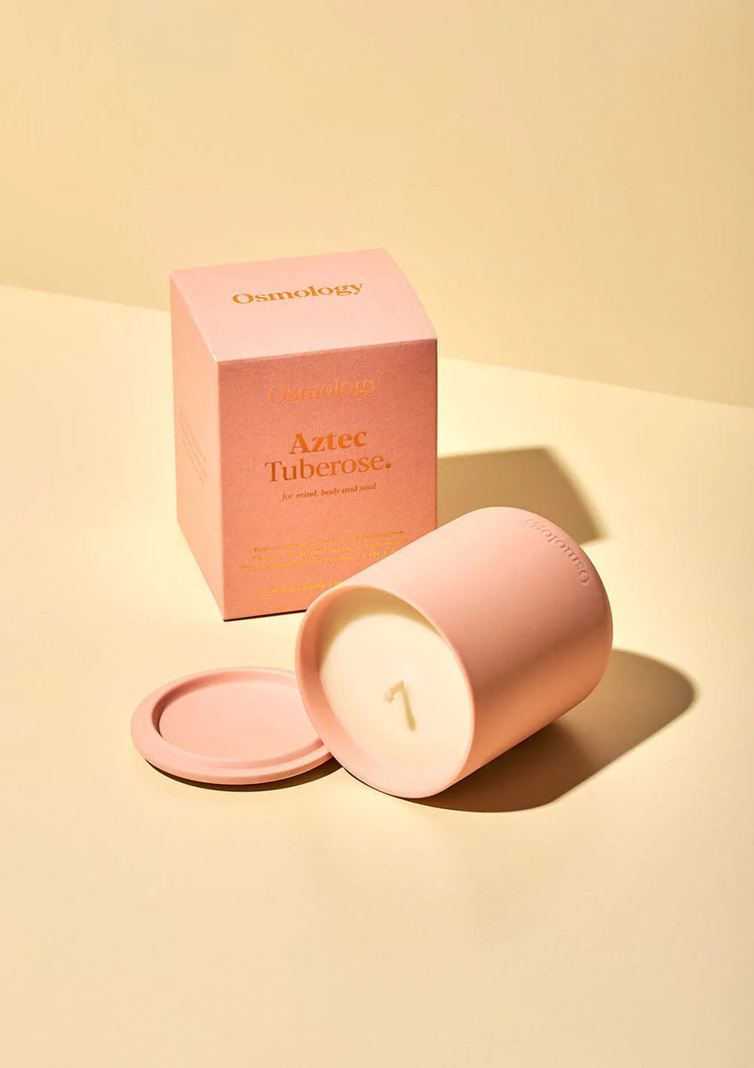 Aztec Tuberose 9.8 oz Candle - Peach Almond Milk and Tuberose  Maison ...