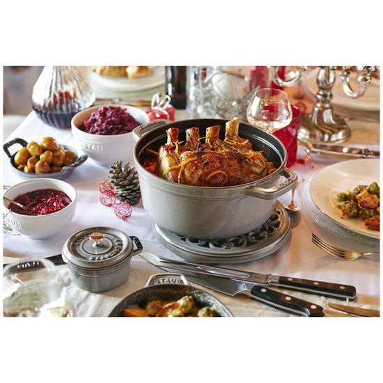 Staub 8.3L Round Cocotte - Graphite Grey