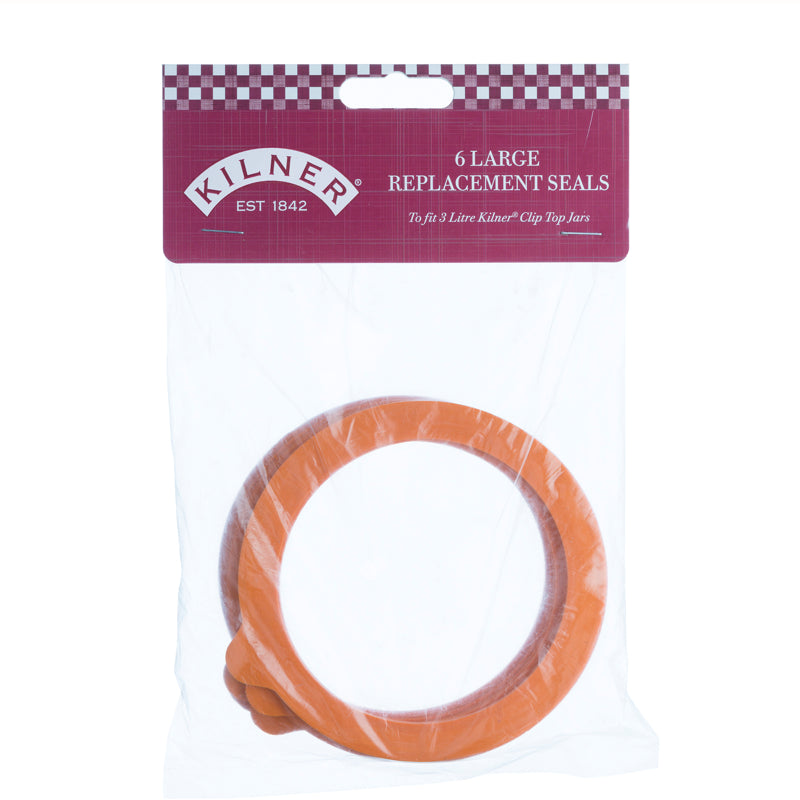 Kilner Rubber Replacement Seals - Large Size 6/pk