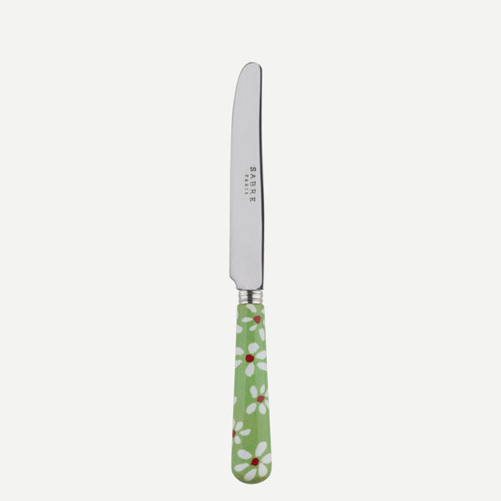 Sabre Marguerite Daisy Breakfast Knife - Green Garden