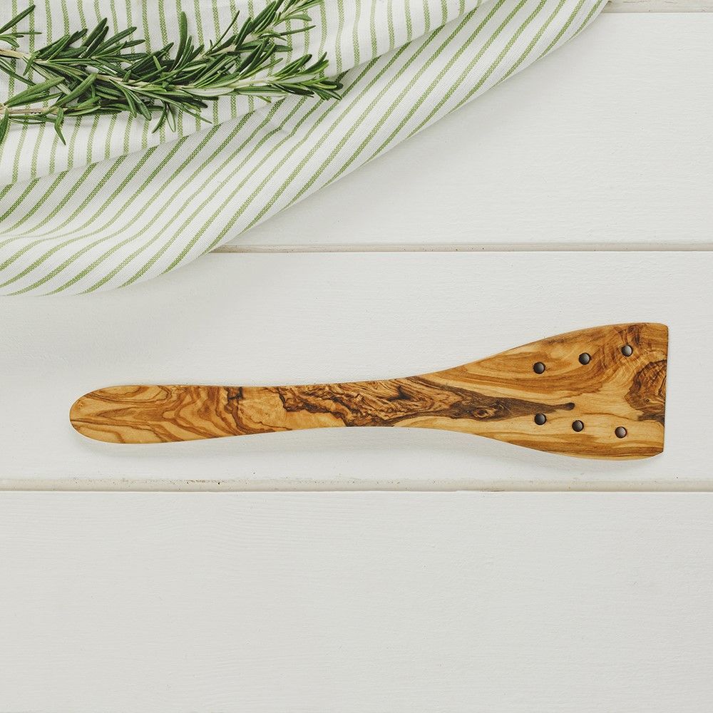 Olive Wood - Slotted Spatula