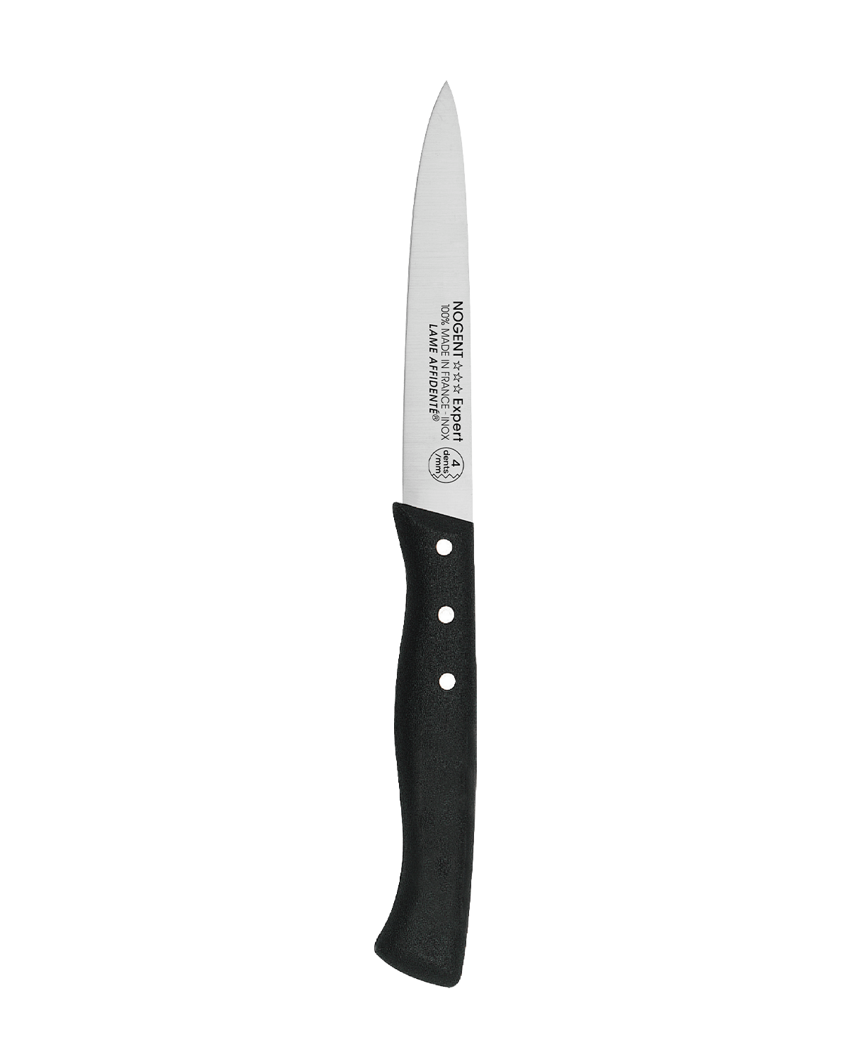 Nogent Expert 9cm / 3.5” Ultra Micro Serrated Paring Knife - Black