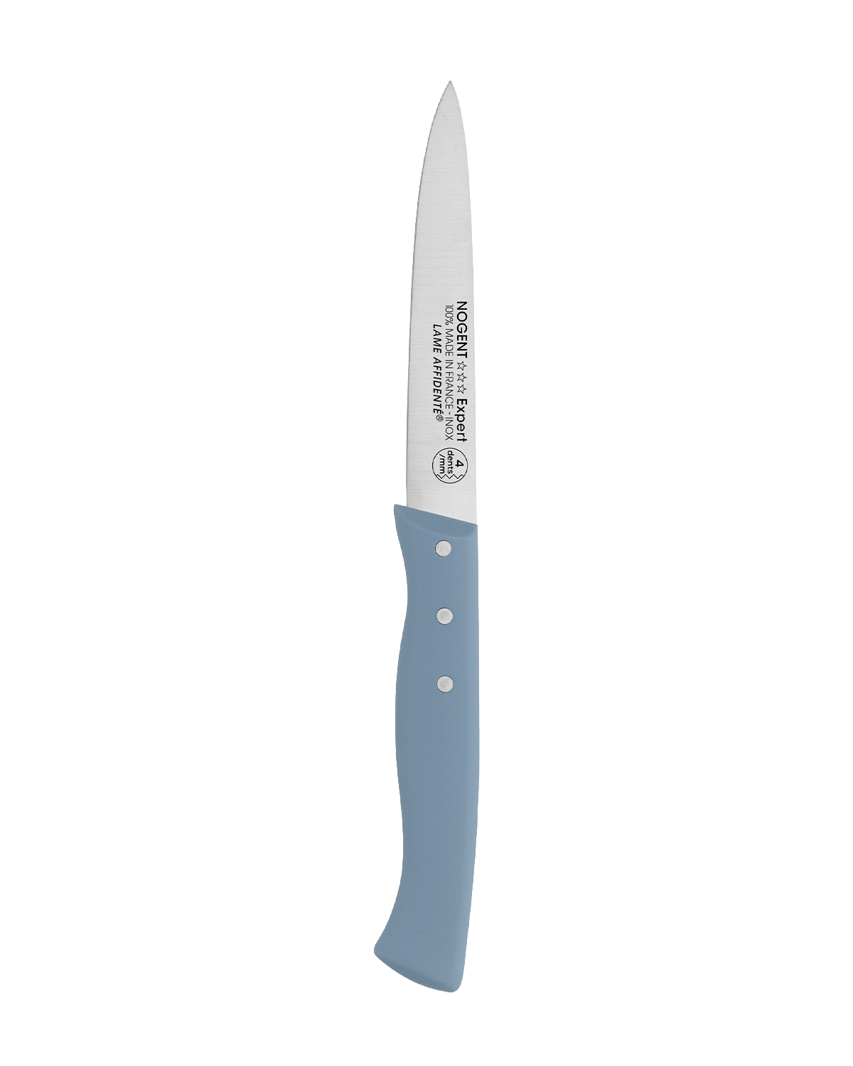 Nogent Expert 9cm / 3.5” Ultra Micro Serrated Paring Knife - Steel Blue