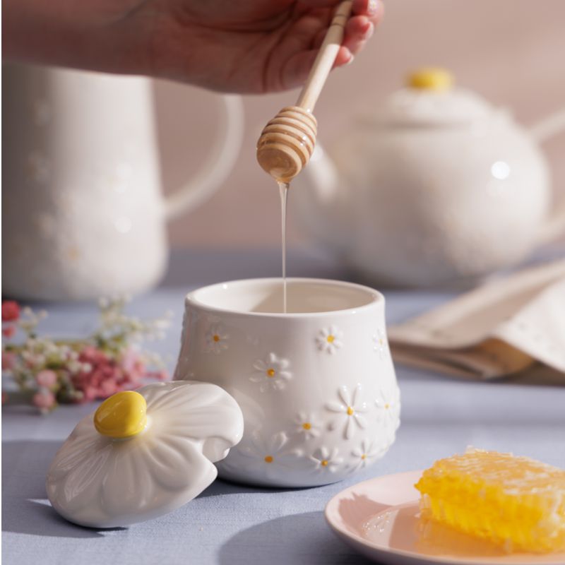 Price & Kensington Daisy Honey Pot & Drizzler