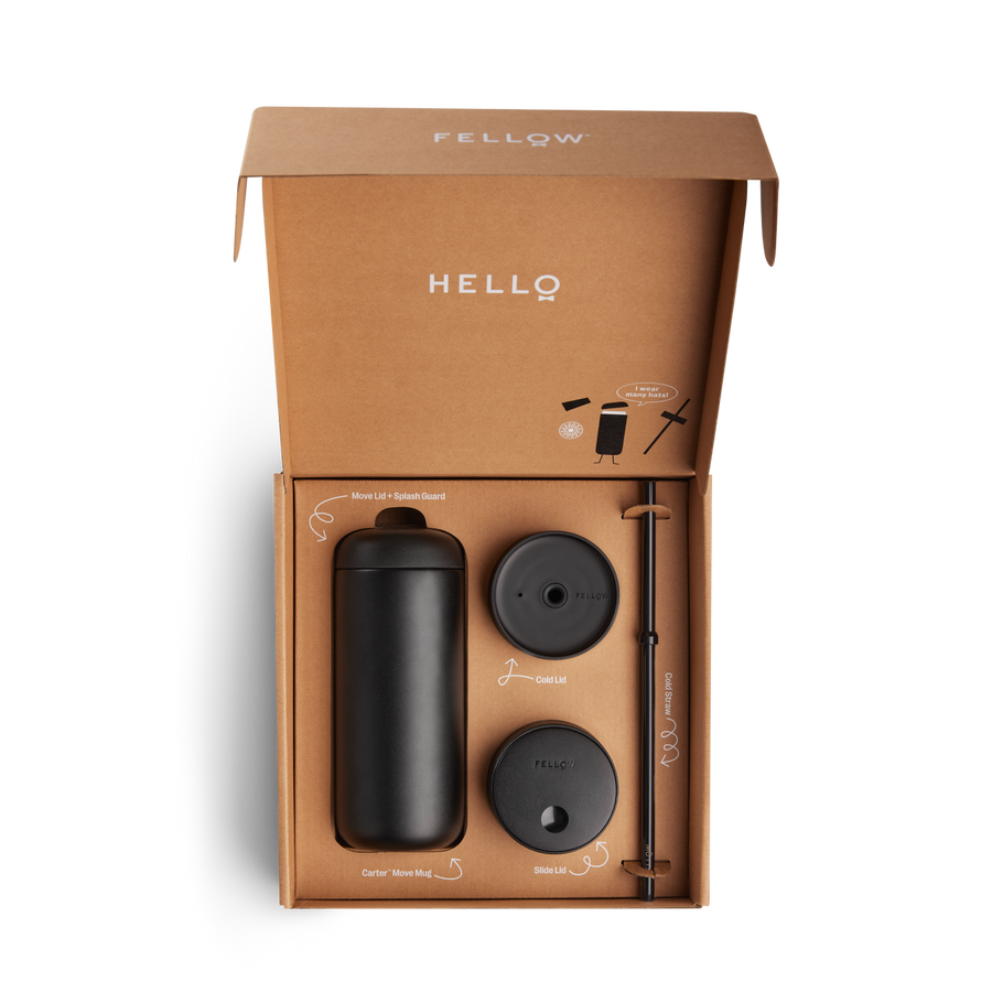 Fellow Carter 3-in-1 Sip System - Matte Black 16oz/473ml