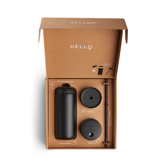 Fellow Carter 3-in-1 Sip System - Matte Black 16oz/473ml