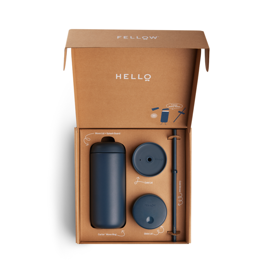 Fellow Carter 3-in-1 Sip System - Stone Blue 16oz/473ml