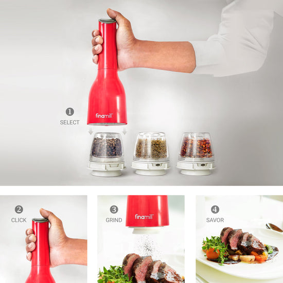 FinaMill Grinder - Sangria Red (battery operated)