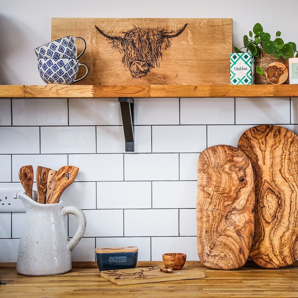Olive Wood - Slotted Spatula