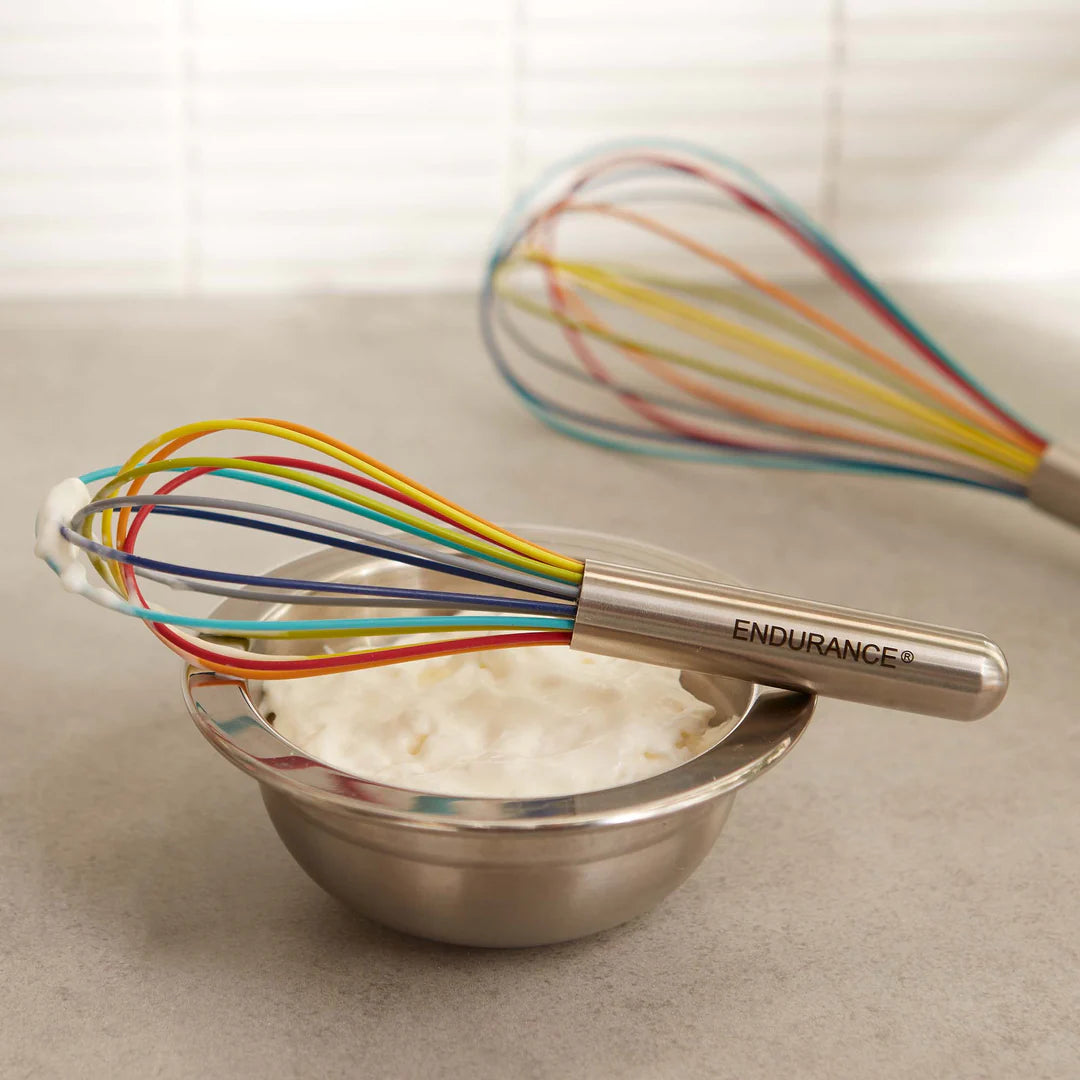 Silicone Rainbow Whisk 8In