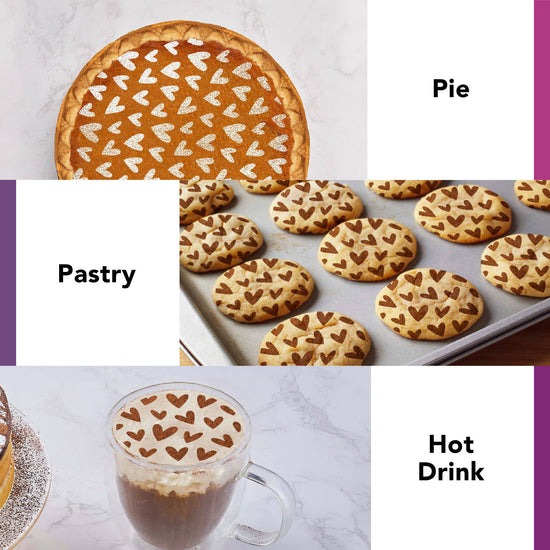Baking Stencil Set - Hearts