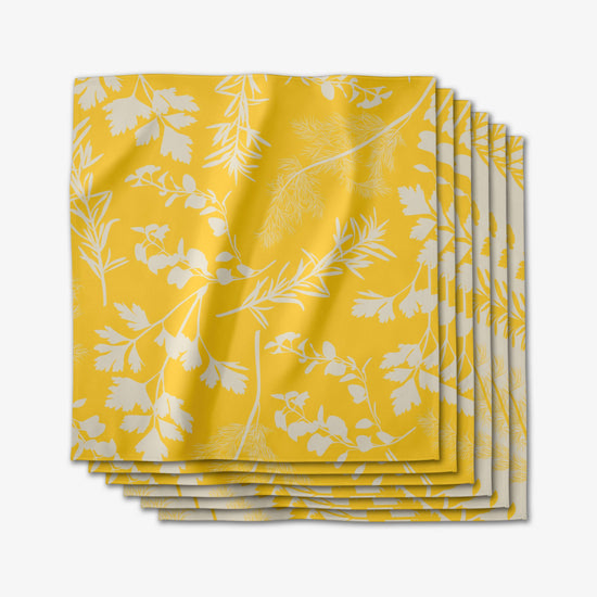 Geometry Garden of Gold Dinner Napkin Set (40% off at checkout)