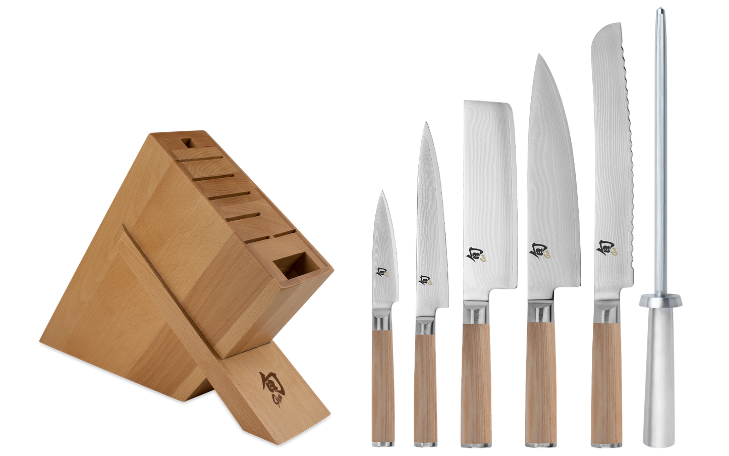 Shun Classic Blonde 7pc Knife Block Set