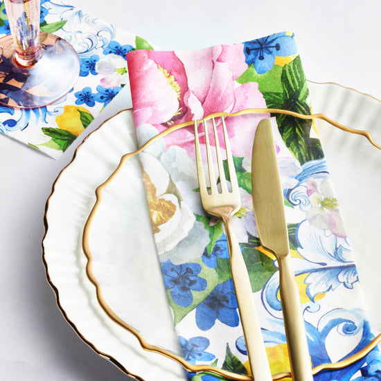 CECI New York X MY DRAP Fiorella Cotton Cocktail Napkins