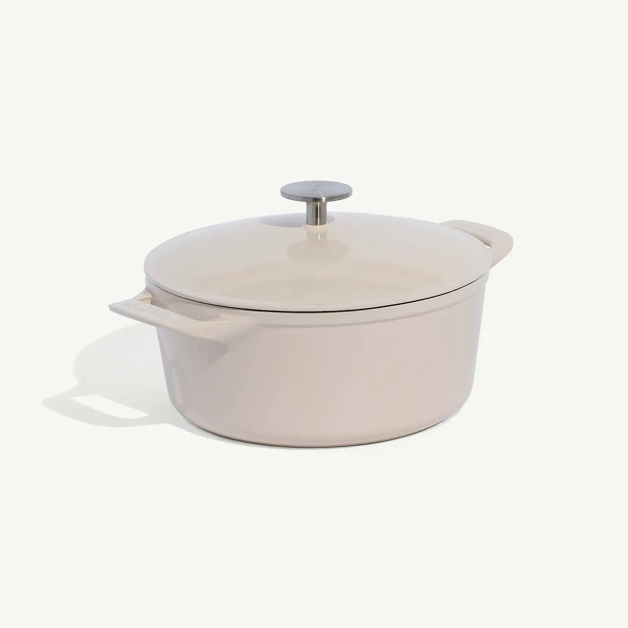 Made In 5.5 Qt Round Enameled Cast Iron Dutch Oven - Vintage White