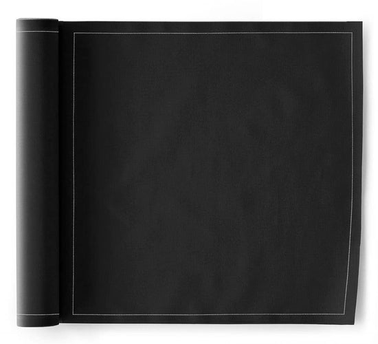 Black Cotton Dinner Napkins 12 Units