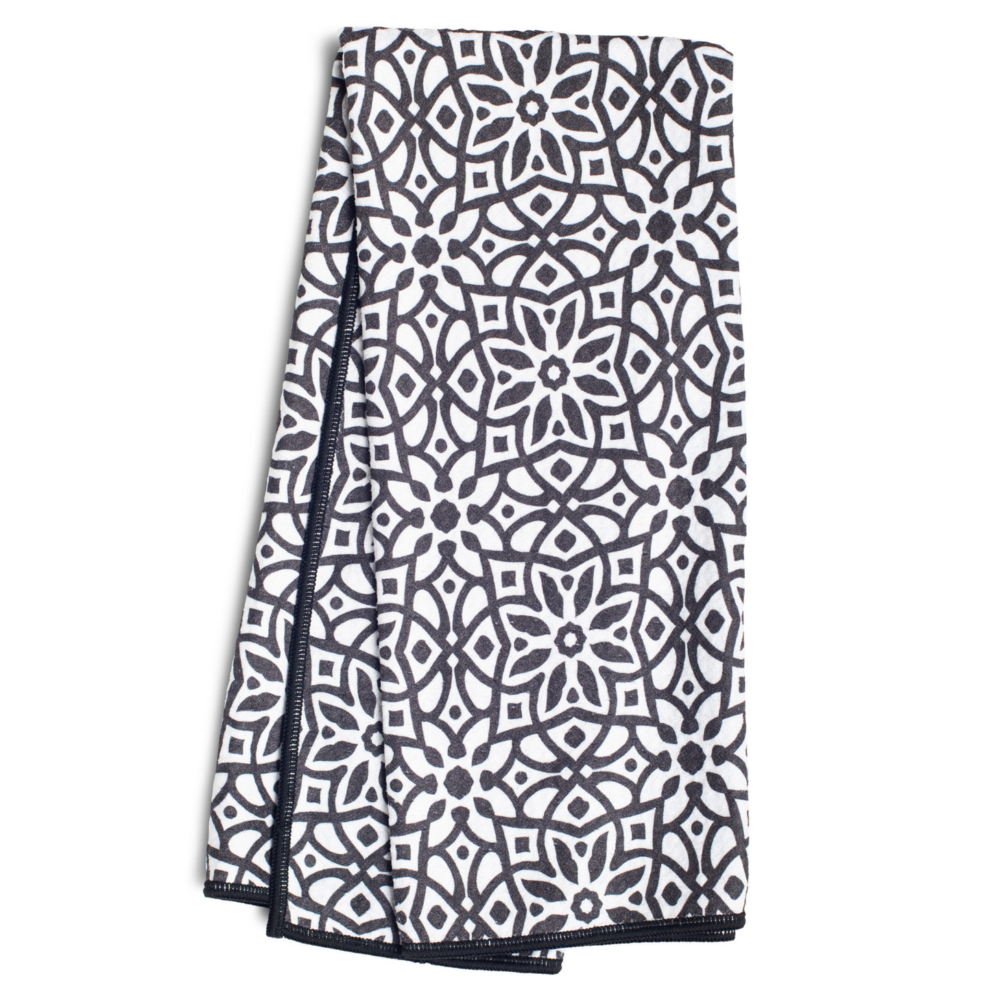 Anywhere Towel - Tiles in Black