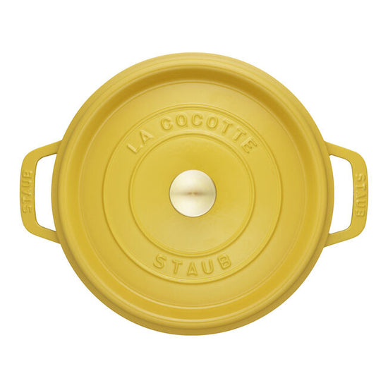 Staub Round Cocotte 3.7L/3.9-Qt Citron