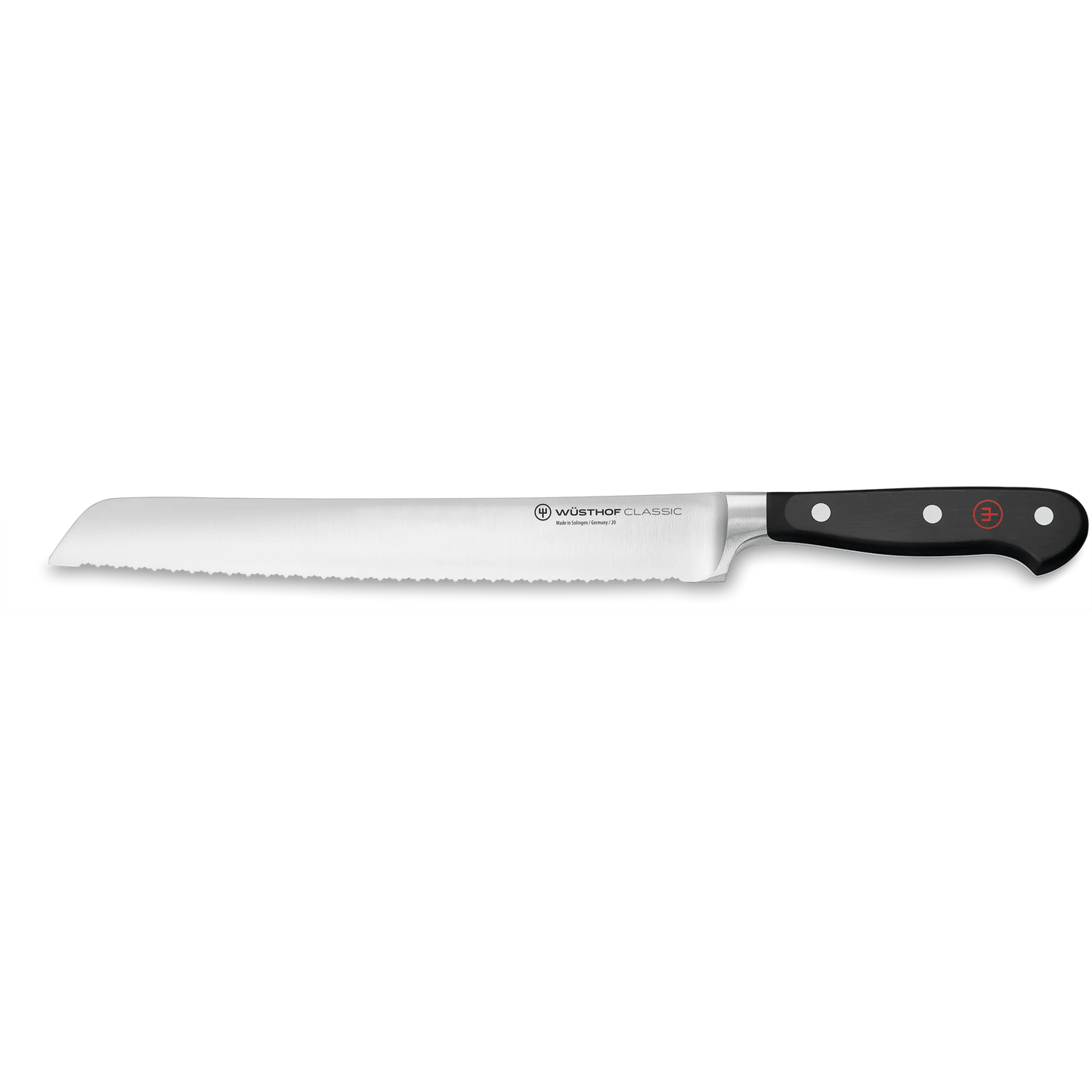 Wusthof 9" Double Serrated Bread Knife - Classic Black