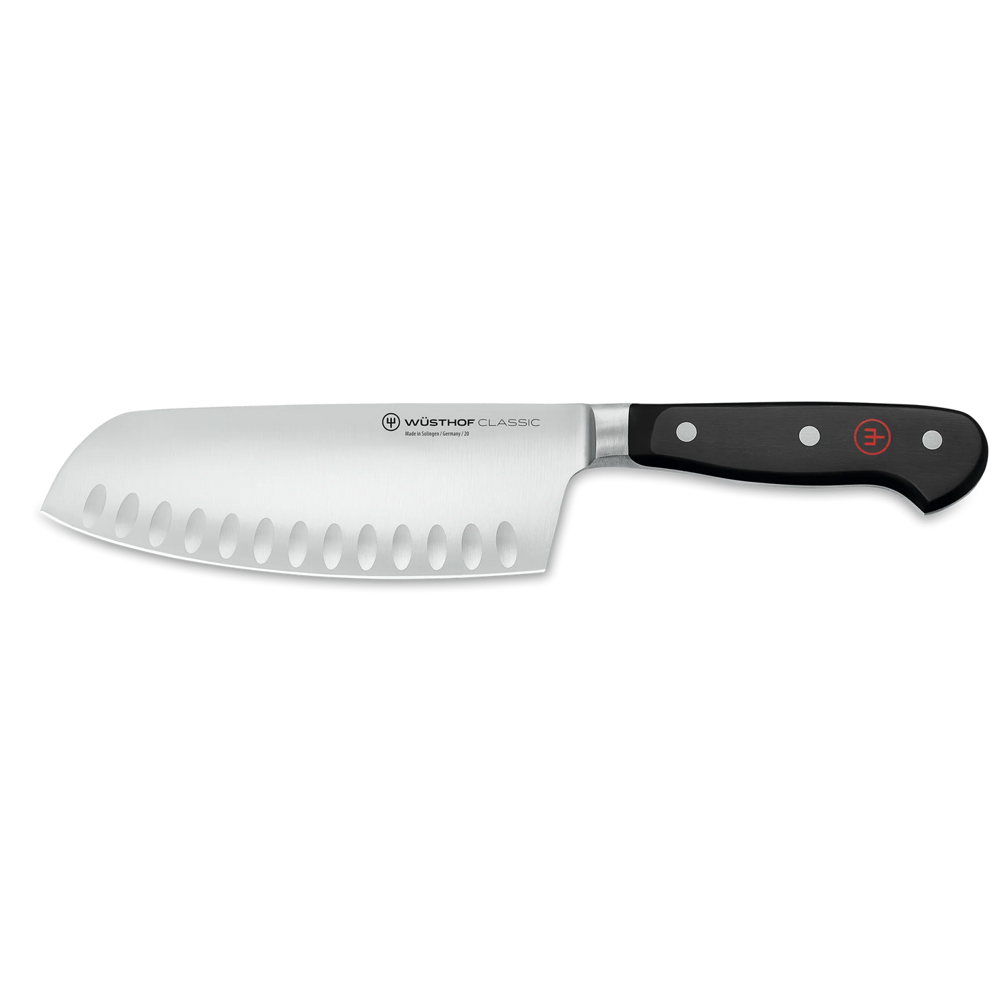 Wusthof 7" Hollow Edge Chai Dao - Classic Black