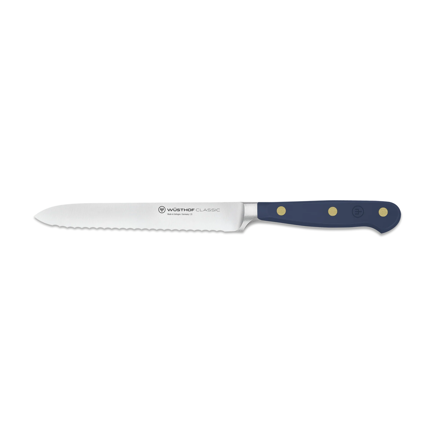 Wusthof 5” Serrated Utility Knife - Classic Wild Blueberry