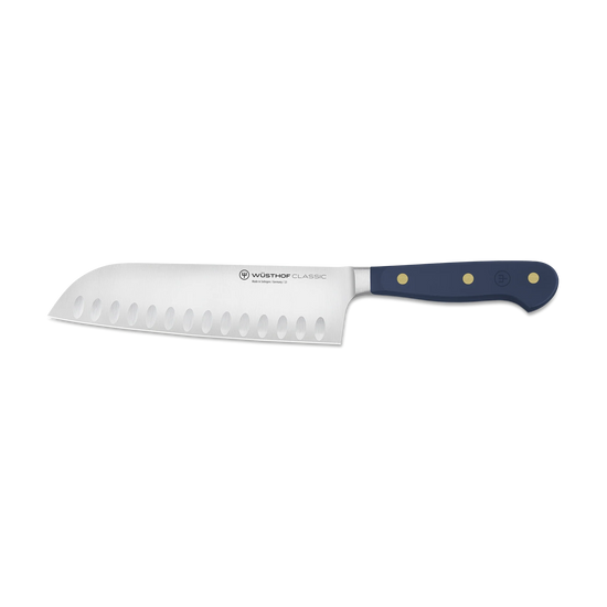 Wusthof 7" Hollow Ground Santoku Knife - Classic Wild Blueberry