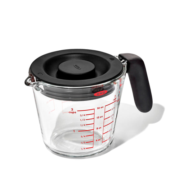 OXO Glass Measuring Cup with Silicone Lid 2C/500ml