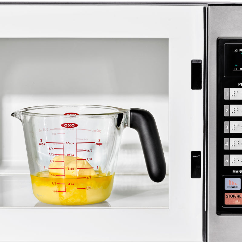 OXO Glass Measuring Cup with Silicone Lid 2C/500ml