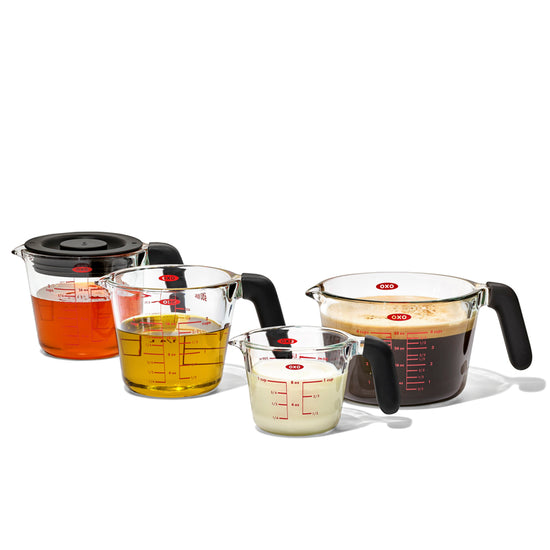 OXO Glass Measuring Cup with Silicone Lid 2C/500ml