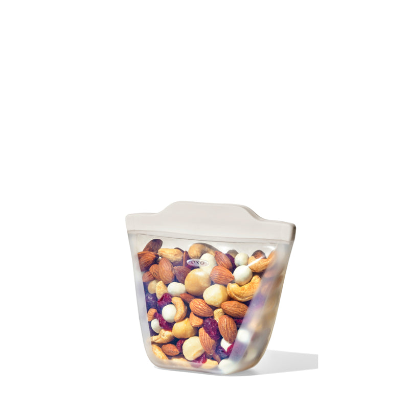 OXO Reusable Stand-Up Snack Bag - Oat White (12oz)