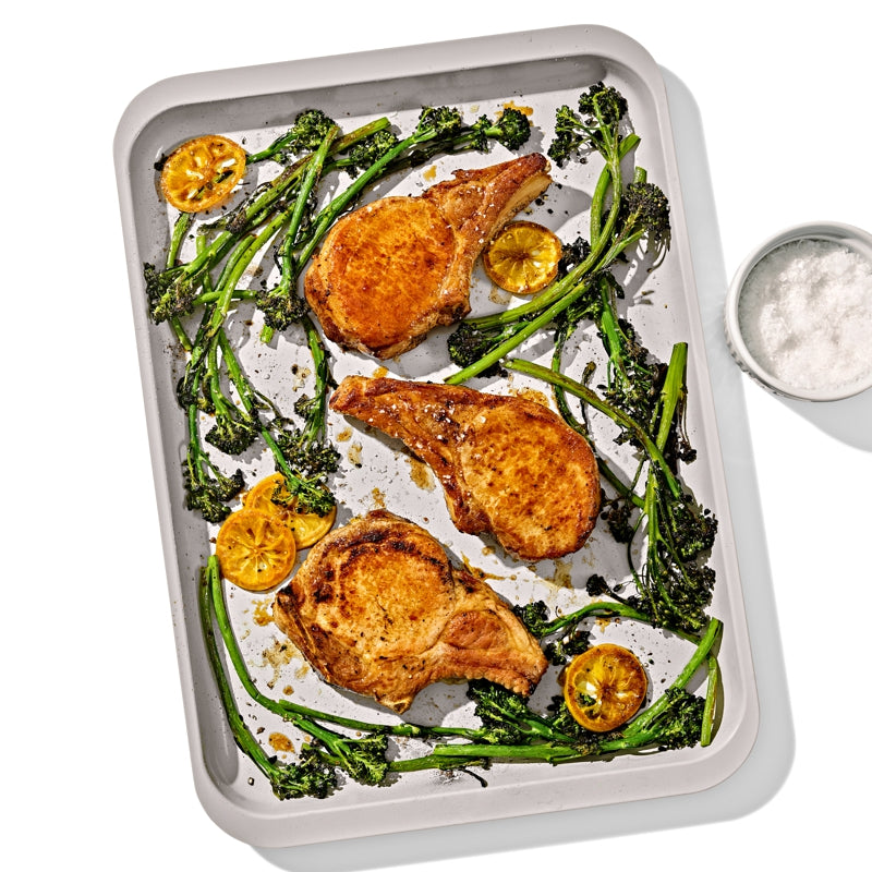 OXO Non-Stick Pro Ceramic Coated Metal Bakeware Half Sheet Pan - Storm Blue