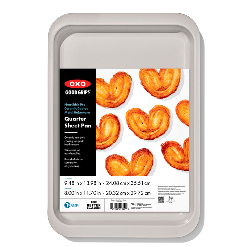 OXO Non-Stick Pro Ceramic Coated Metal Bakeware Quarter Sheet Pan - Storm Blue