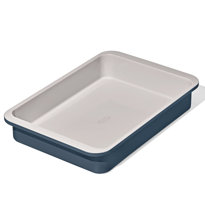 OXO Non-Stick Pro Ceramic Coated Metal Bakeware 9” x 13” Cake Pan – Storm Blue
