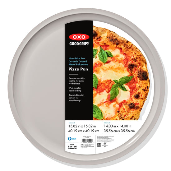 OXO Non-Stick Pro Ceramic Coated Metal Bakeware 15” Pizza Pan – Storm Blue