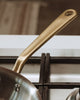 Made In 8" Stainless Steel Frying Pan with Antique Brass Handle