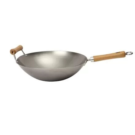 14" Carbon Steel Wok - Dexam