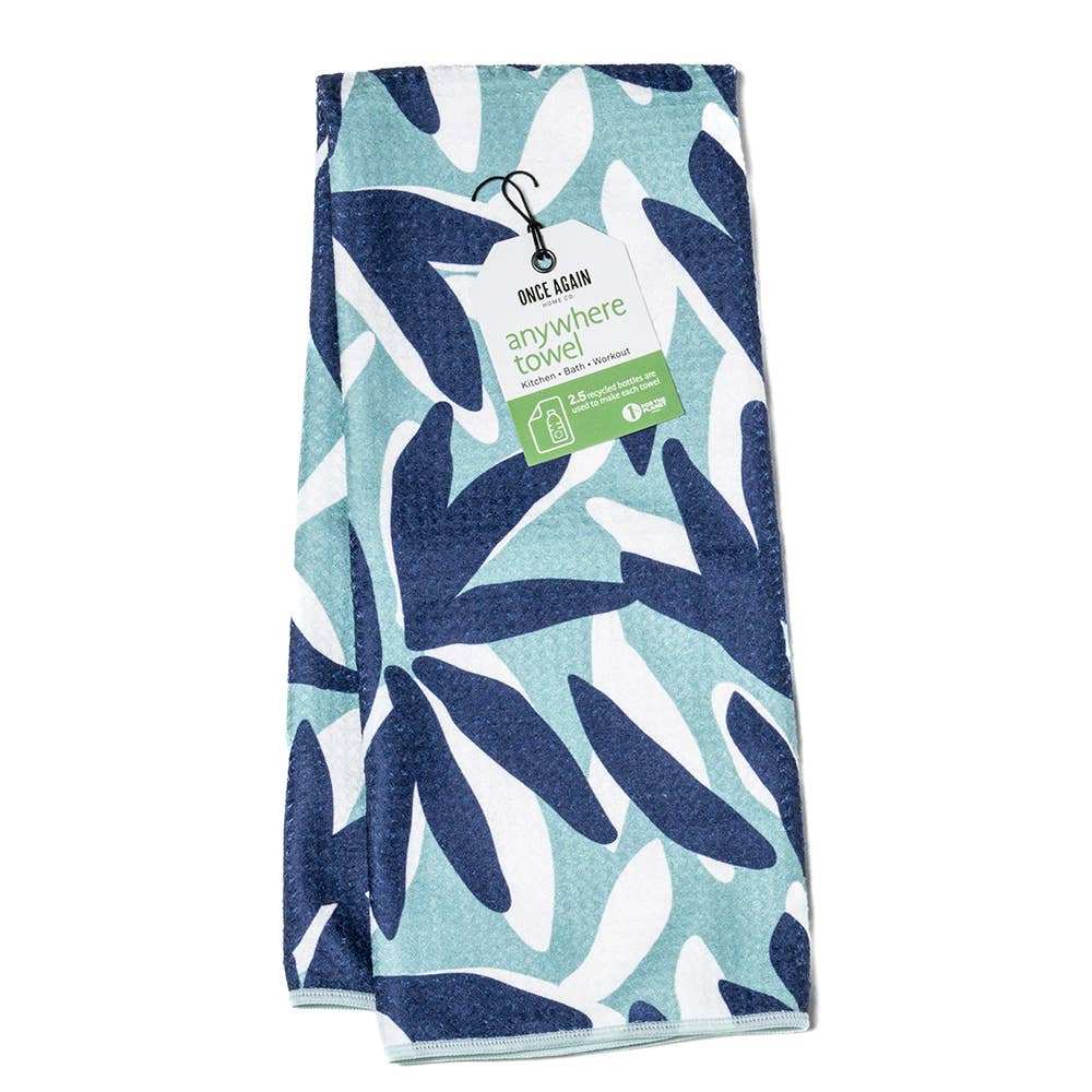 Anywhere Towel - Japonica in Turquoise