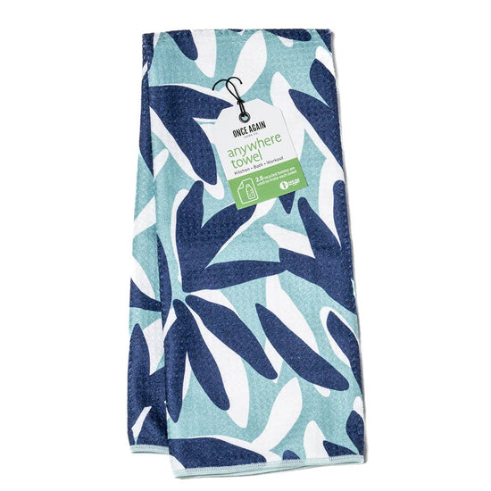 Anywhere Towel - Japonica in Turquoise