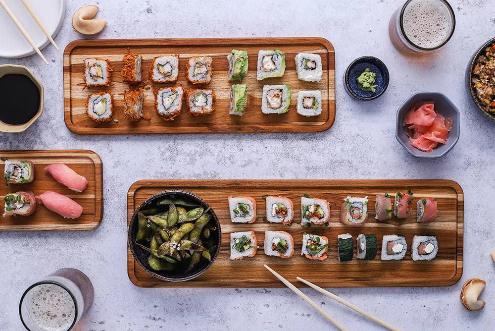 TeakHaus Essential Rectangle Serving Tray 1306 - 16 x 5.5 x 0.5 in