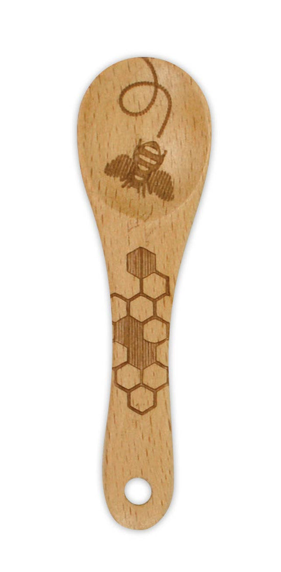 Beechwood Mini Spoon Honey Bee