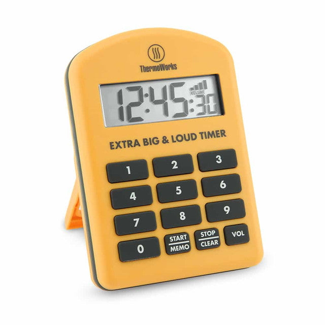 ThermoWorks Extra Big & Loud Timer Yellow