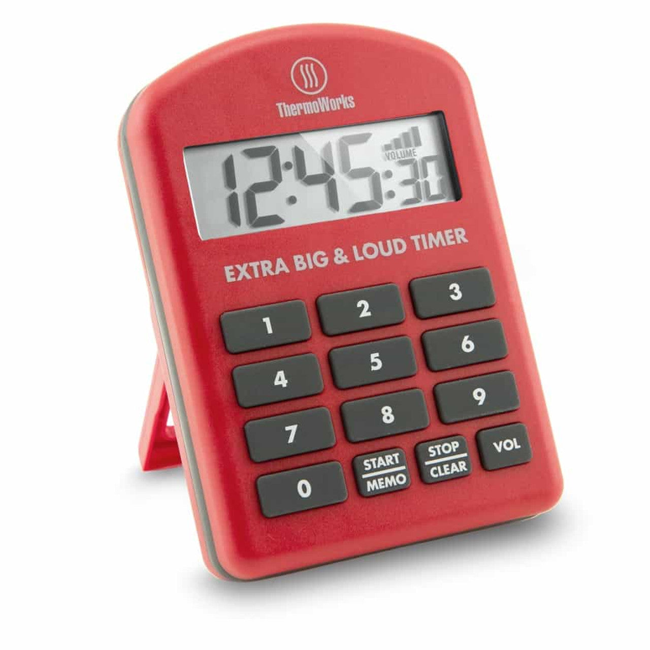 ThermoWorks Extra Big & Loud Timer Red