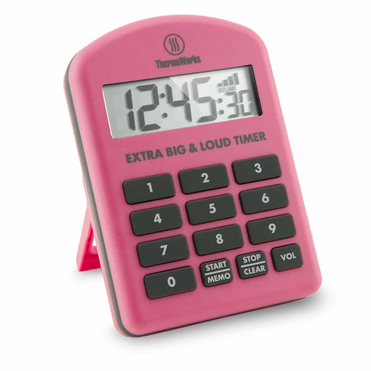 ThermoWorks Extra Big & Loud Timer Pink