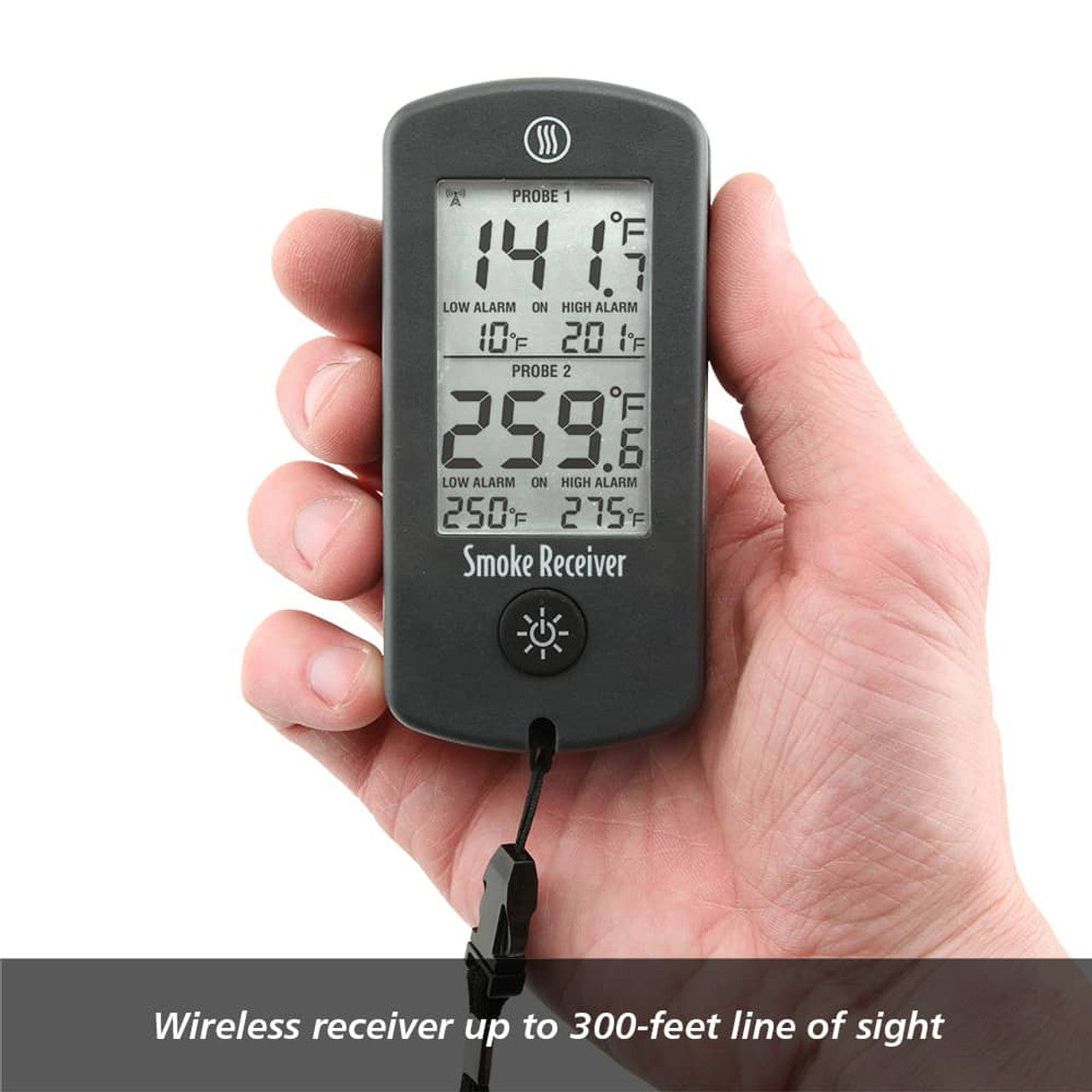 Thermoworks Smoke Remote BBQ Alarm Thermometer Orange