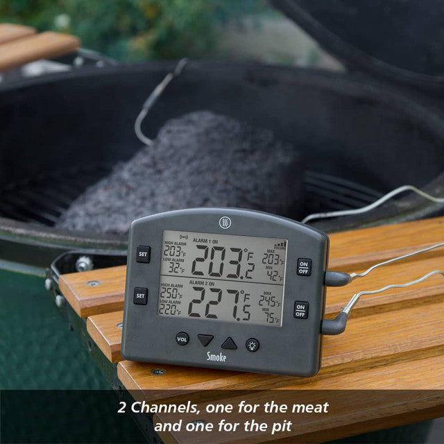 Thermoworks Smoke Remote BBQ Alarm Thermometer Blue