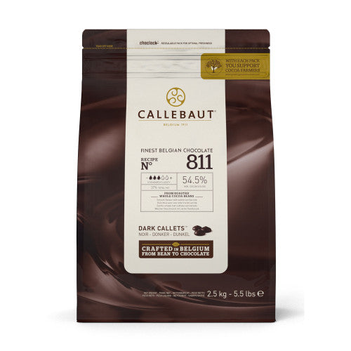 Load image into Gallery viewer, Callebaut Callets Dark 811NV 2.5kg 54%
