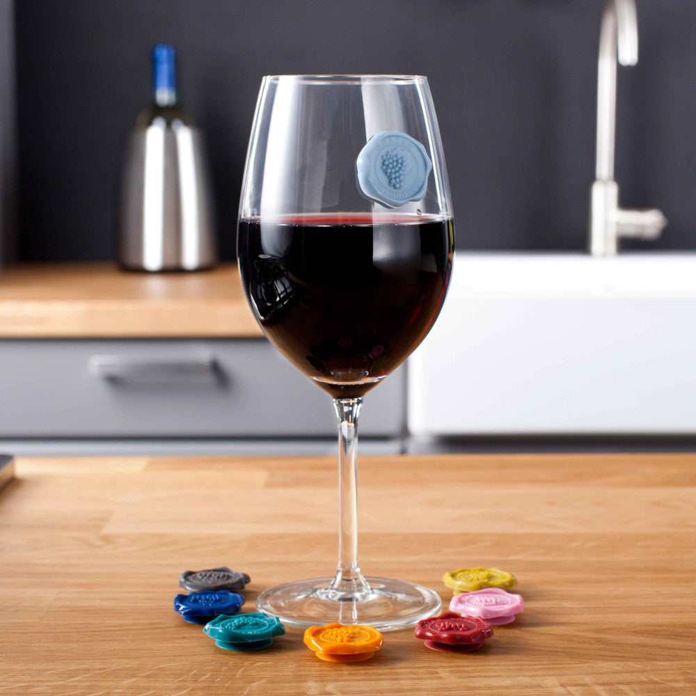 Vacu Vin Classic Grapes Glass Markers - set/8