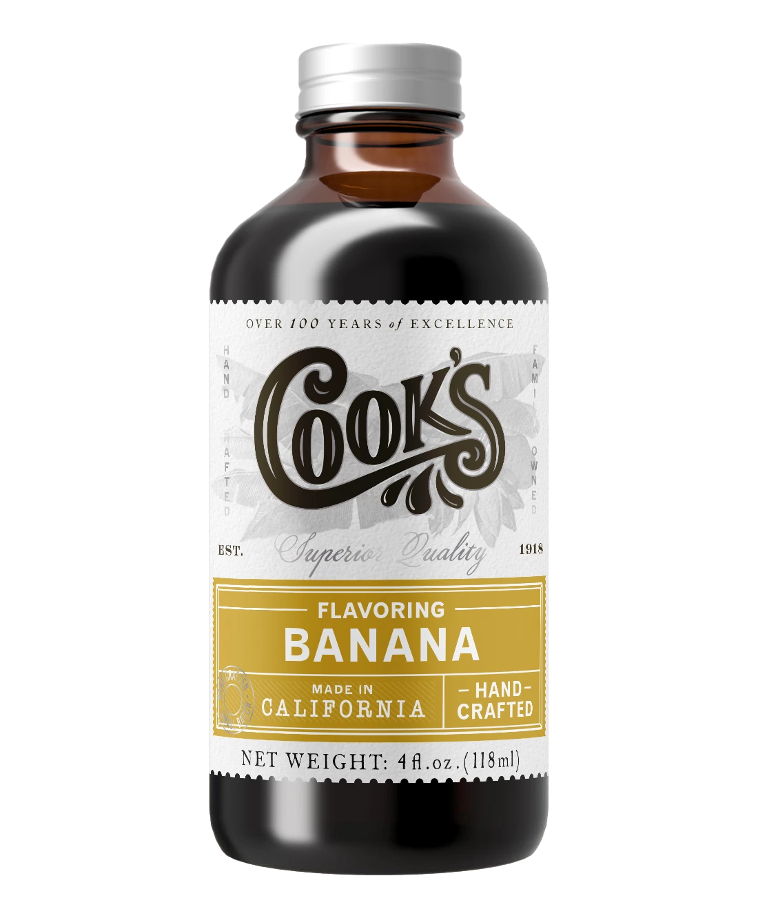 Natural Banana Flavoring - 118ml/4oz